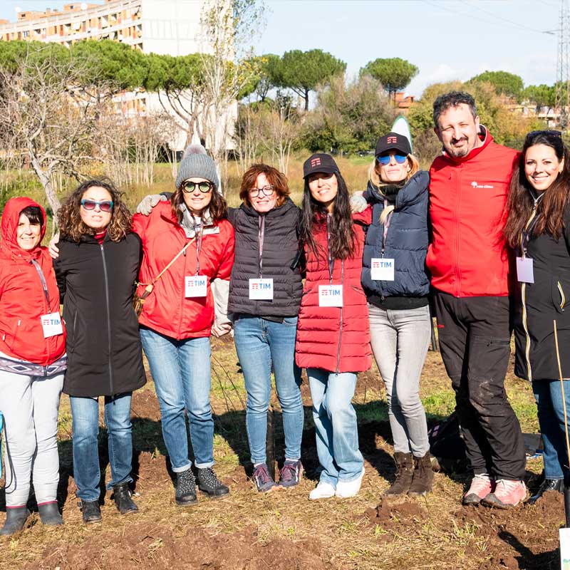 Forestazione al Parco Aguzzano di Roma